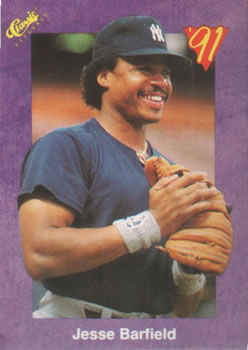 1991 Classic #61 Jesse Barfield Front