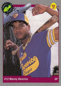 1991 Classic Draft Picks #10 Manny Ramirez Front