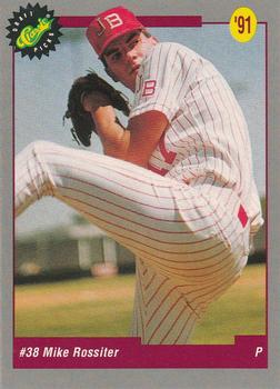 1991 Classic Draft Picks #34 Mike Rossiter Front