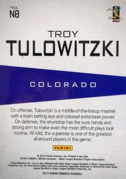 2013 Pinnacle - The Naturals #N8 Troy Tulowitzki Back