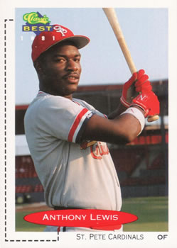 1991 Classic Best #137 Anthony Lewis Front