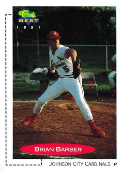 1991 Classic Best #443 Brian Barber Front