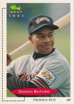 1991 Classic Best #198 Damon Buford Front