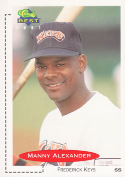 1991 Classic Best #97 Manny Alexander Front