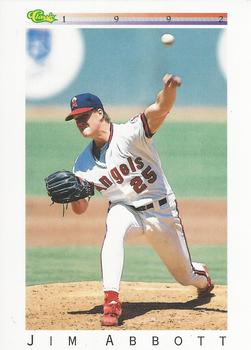 Jim Abbott - Angels #130 Donruss 1992 Baseball Trading Card