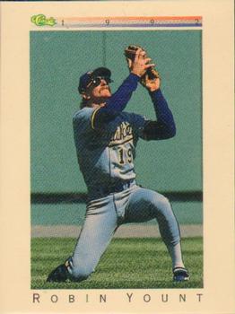 1992 Classic I #T98 Robin Yount Front