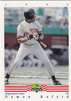 1992 Classic Best #120 Damon Buford Front