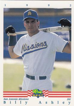 1992 Classic Best #243 Billy Ashley Front
