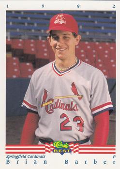 1992 Classic Best #268 Brian Barber Front