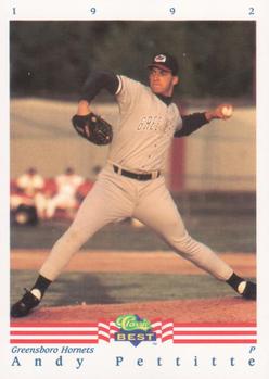 1992 Classic Best #286 Andy Pettitte Front