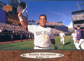 1996 Upper Deck #65 Andres Galarraga Front