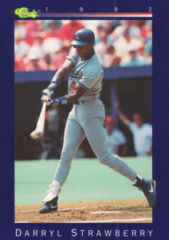 1992 Classic #132 Darryl Strawberry Front