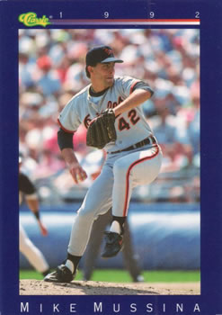 1992 Classic #148 Mike Mussina Front