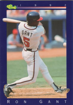 1992 Classic #15 Ron Gant Front