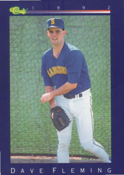 1992 Classic #163 Dave Fleming Front