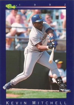 1992 Classic #165 Kevin Mitchell Front