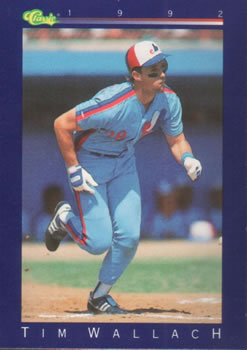 1992 Classic #40 Tim Wallach Front