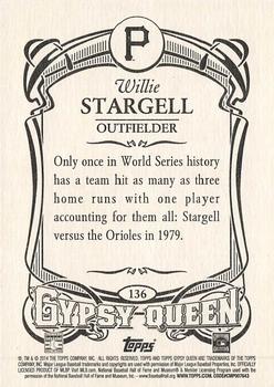 2014 Topps Gypsy Queen #136 Willie Stargell Back
