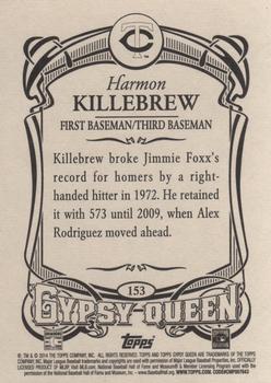 2014 Topps Gypsy Queen #153 Harmon Killebrew Back