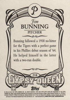 2014 Topps Gypsy Queen #218 Jim Bunning Back