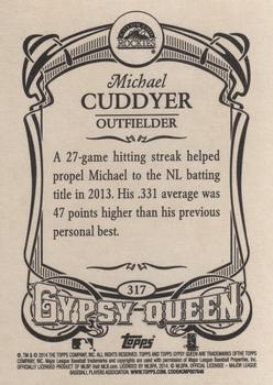 2014 Topps Gypsy Queen #317 Michael Cuddyer Back
