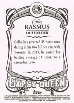 2014 Topps Gypsy Queen #34 Colby Rasmus Back