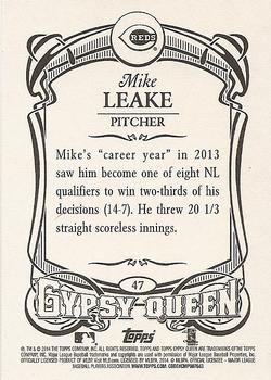 2014 Topps Gypsy Queen #47 Mike Leake Back