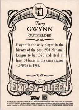2014 Topps Gypsy Queen #53 Tony Gwynn Back