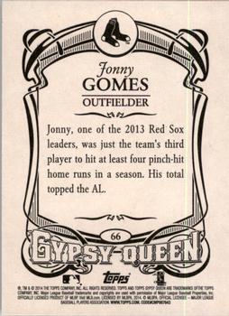2014 Topps Gypsy Queen #66 Jonny Gomes Back