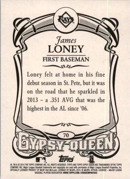 2014 Topps Gypsy Queen #70 James Loney Back