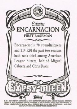 2014 Topps Gypsy Queen #107 Edwin Encarnacion Back