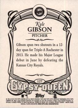 2014 Topps Gypsy Queen #127 Kyle Gibson Back