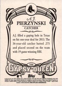 2014 Topps Gypsy Queen #166 A.J. Pierzynski Back