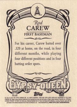 2014 Topps Gypsy Queen #189 Rod Carew Back