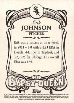 2014 Topps Gypsy Queen #251 Erik Johnson Back