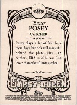 2014 Topps Gypsy Queen #275 Buster Posey Back