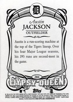 2014 Topps Gypsy Queen #284 Austin Jackson Back