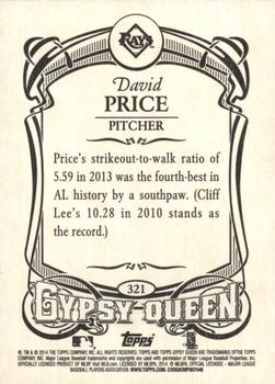 2014 Topps Gypsy Queen #321 David Price Back