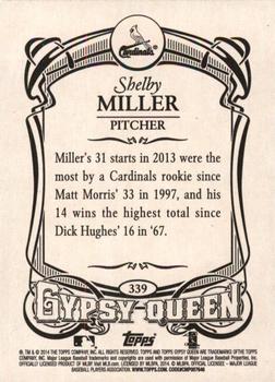 2014 Topps Gypsy Queen #339 Shelby Miller Back