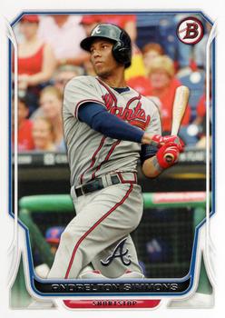 2014 Bowman #11 Andrelton Simmons Front