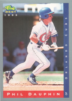 1993 Classic Best #3 Phil Dauphin Front