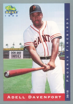1993 Classic Best #49 Adell Davenport Front