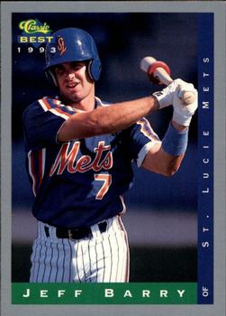 1993 Classic Best #95 Jeff Barry Front