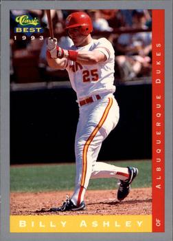 1993 Classic Best #123 Billy Ashley Front
