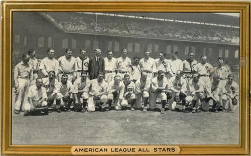 1934 Goudey Premiums (R309-1) #1 American League All-Stars of 1933 Front