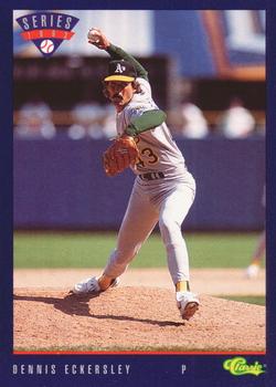 1993 Classic #T27 Dennis Eckersley Front