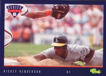 1993 Classic #T42 Rickey Henderson Front