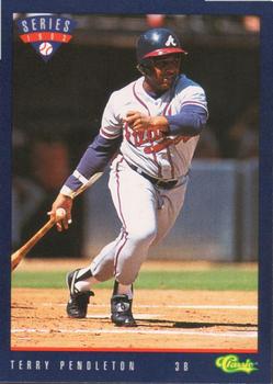 1993 Classic #T73 Terry Pendleton Front