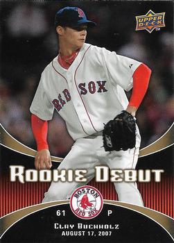 2008 Upper Deck - Rookie Debut #4 Clay Buchholz Front