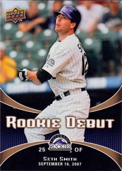 2008 Upper Deck - Rookie Debut #8 Seth Smith Front